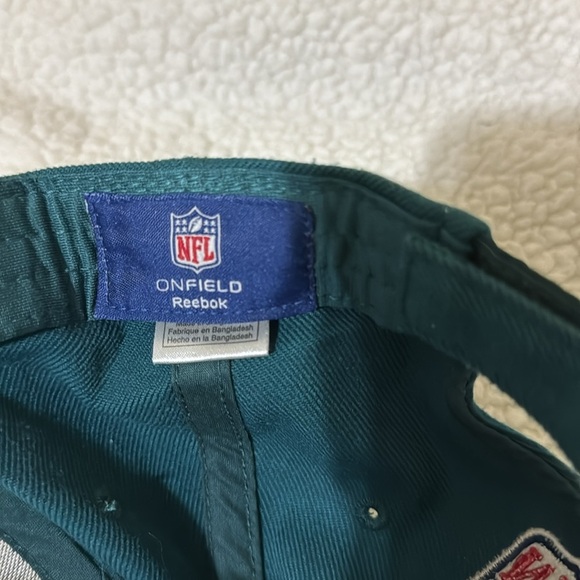 Philadelphia Eagles NFL Hat Cap Reebok Green Adjustable embroidered NFC East - Picture 8 of 8